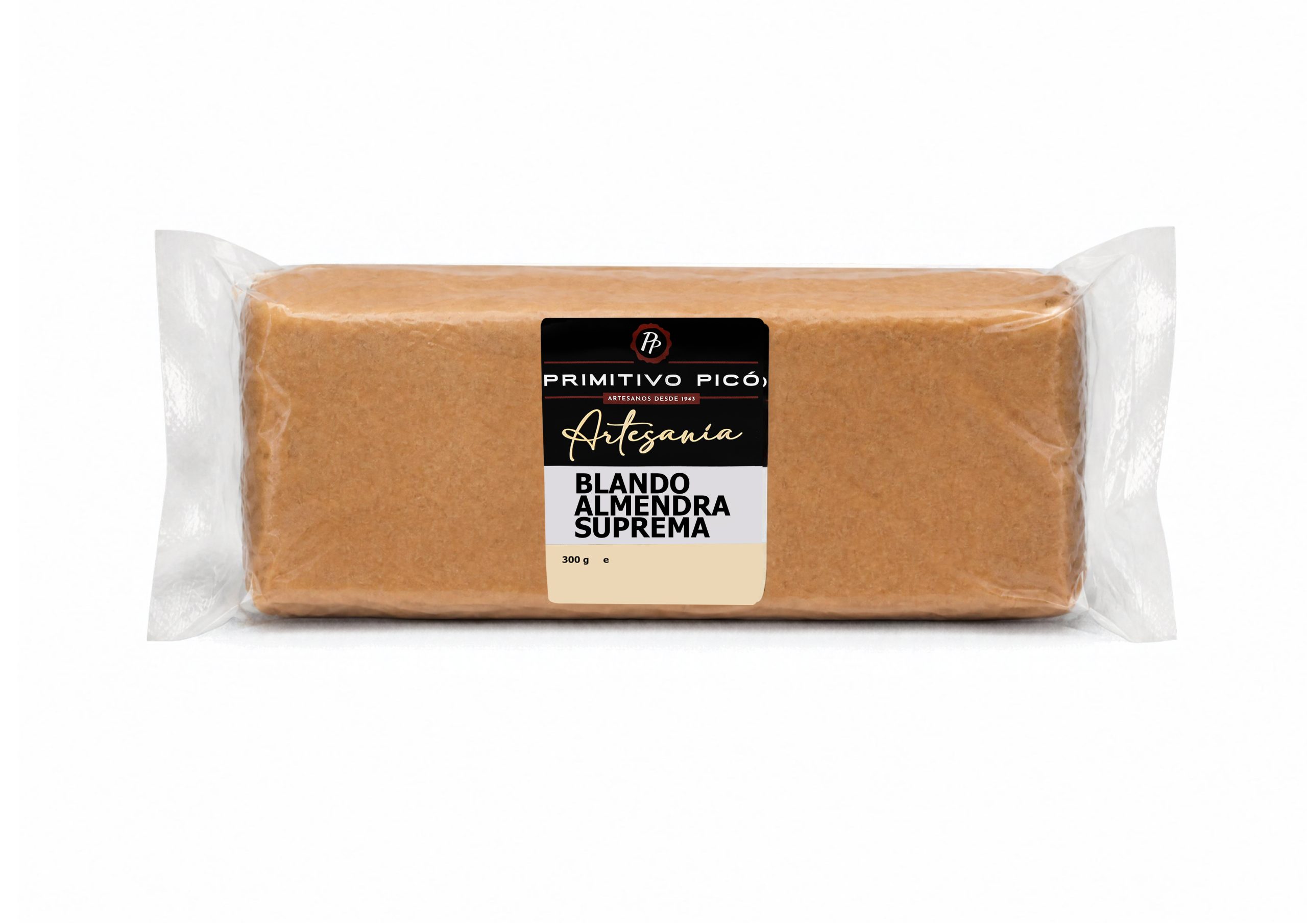 Bloque Turrón Artesanía Blando Almendra Calidad Suprema 300g