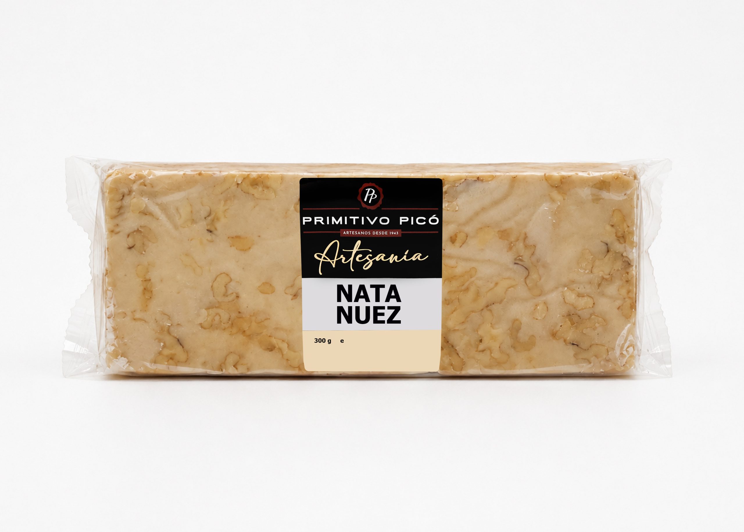 Bloque Turrón Artesanía Nata Nuez 300g